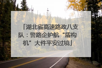 湖北省高速路政八支队：警路企护航“盾构机”大件平安过境