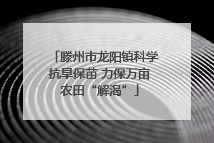 滕州市龙阳镇科学抗旱保苗 力保万亩农田“解渴”