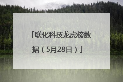 联化科技龙虎榜数据（5月28日）