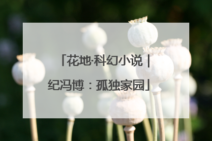 花地·科幻小说｜纪冯博：孤独家园