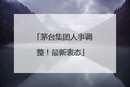 茅台集团人事调整！最新表态