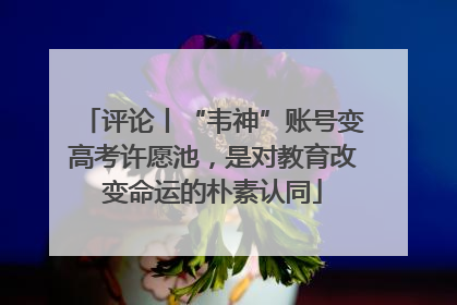 评论丨“韦神”账号变高考许愿池，是对教育改变命运的朴素认同