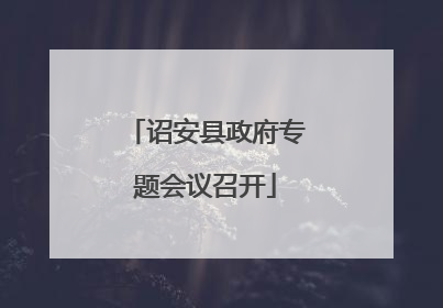 诏安县政府专题会议召开