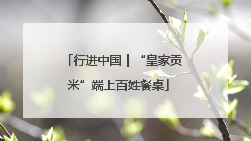 行进中国｜“皇家贡米”端上百姓餐桌