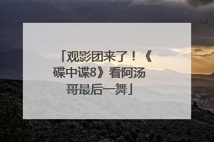 观影团来了！《碟中谍8》看阿汤哥最后一舞