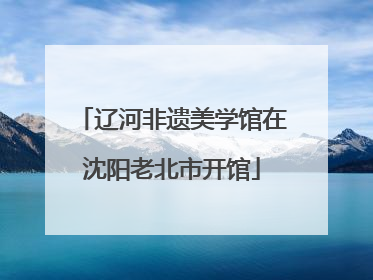 辽河非遗美学馆在沈阳老北市开馆