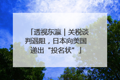 透视东瀛｜关税谈判遇阻，日本向美国递出“投名状”