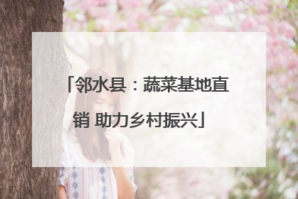 邻水县：蔬菜基地直销 助力乡村振兴
