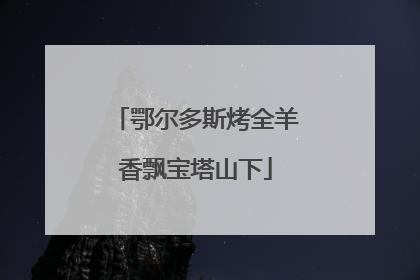鄂尔多斯烤全羊香飘宝塔山下