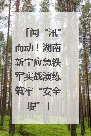 闻“汛”而动！湖南新宁应急铁军实战演练筑牢“安全堤”