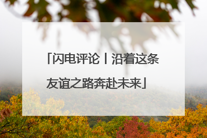 闪电评论丨沿着这条友谊之路奔赴未来