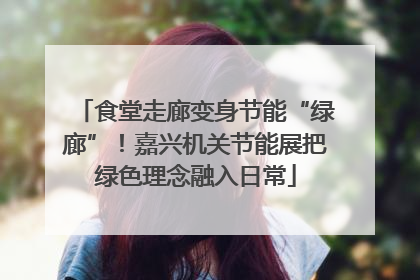 食堂走廊变身节能“绿廊”！嘉兴机关节能展把绿色理念融入日常