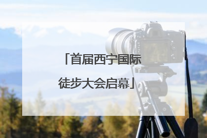 首届西宁国际徒步大会启幕
