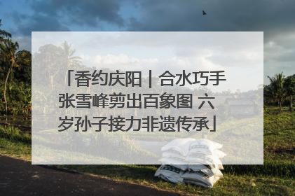 香约庆阳｜合水巧手张雪峰剪出百象图 六岁孙子接力非遗传承