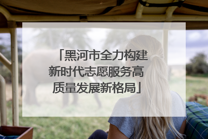 黑河市全力构建新时代志愿服务高质量发展新格局