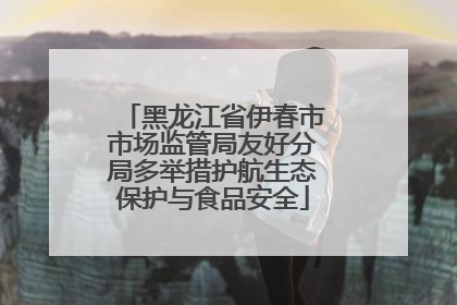 黑龙江省伊春市市场监管局友好分局多举措护航生态保护与食品安全