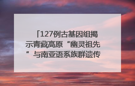 127例古基因组揭示青藏高原“幽灵祖先”与南亚语系族群遗传起源｜封面科考队