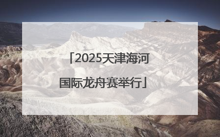2025天津海河国际龙舟赛举行