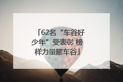 62名“车谷好少年”受表彰 榜样力量耀车谷