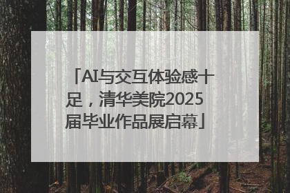 AI与交互体验感十足，清华美院2025届毕业作品展启幕